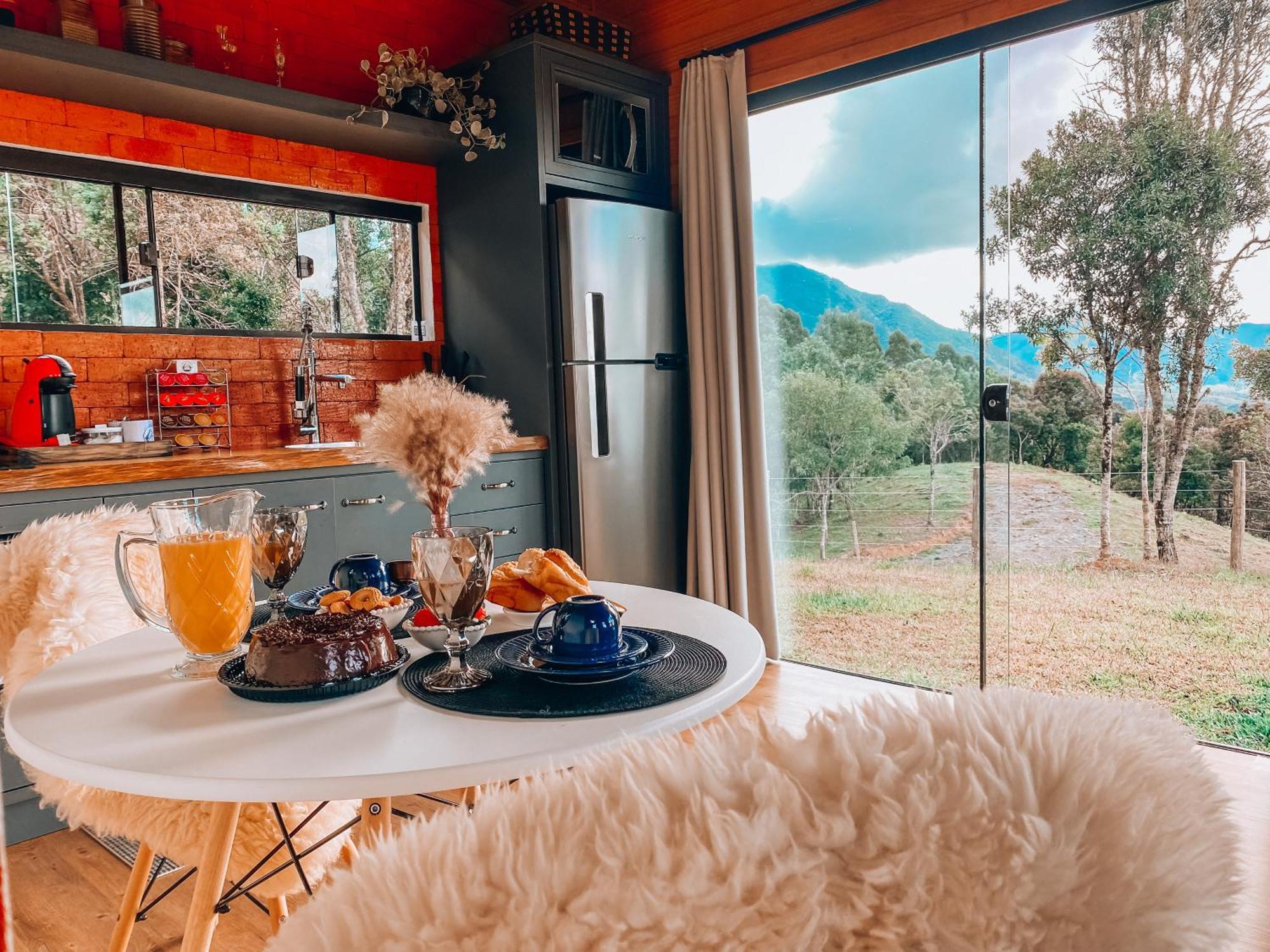 Cabana Romantica Na Serra Com Hidro, Lareira, Lagos E Trilhas Villa Bom Retiro  Eksteriør bilde